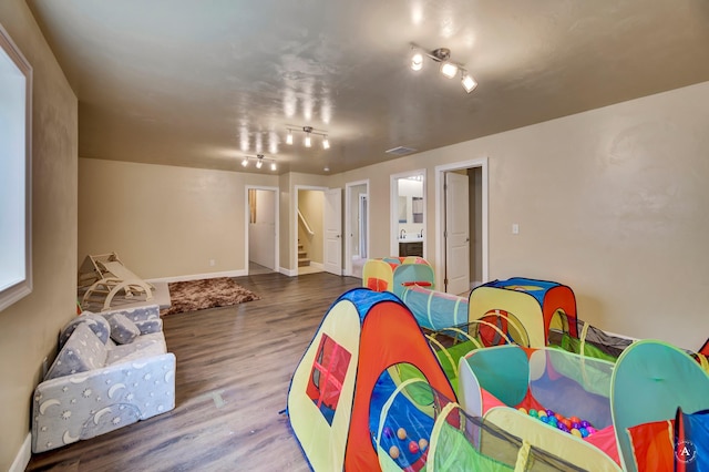 2871 Alexis Ave, Helena, MT 59601 - rec room featuring wood finished floors and baseboards