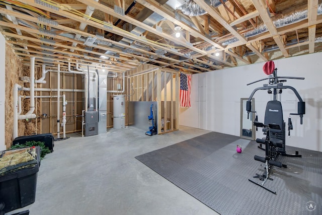 2871 Alexis Ave, Helena, MT 59601 - workout room with secured water heater and heating unit