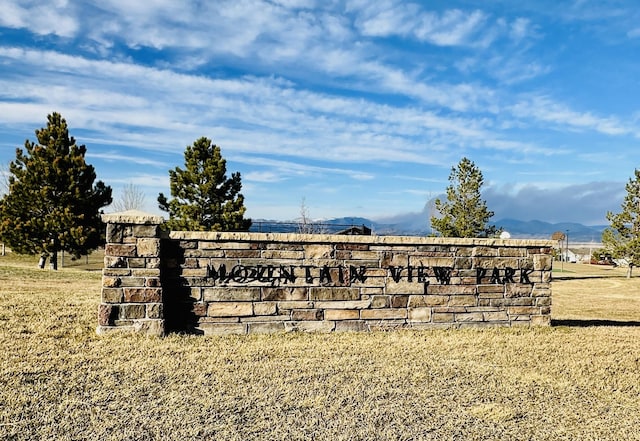 2871 Alexis Ave, Helena, MT 59601 - community / neighborhood sign featuring a mountain view