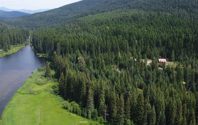 670GUSCREEK Gus Creek Rd, Yaak, MT 59935 - bird's eye view of a forest and a water and mountain view