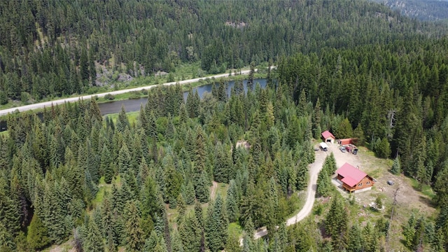 670GUSCREEK Gus Creek Rd, Yaak, MT 59935 - aerial view of property and surrounding area with property boundaries highlighted