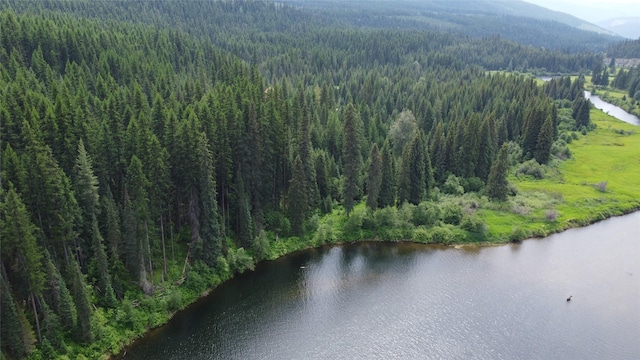 670GUSCREEK Gus Creek Rd, Yaak, MT 59935 - drone / aerial view of a water and mountain view