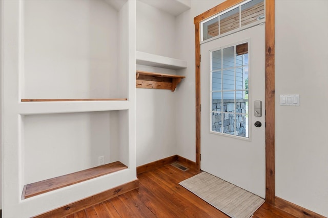 54 Bluebird Dr, Kalispell, MT 59901 - entryway featuring hardwood / wood-style flooring and baseboards