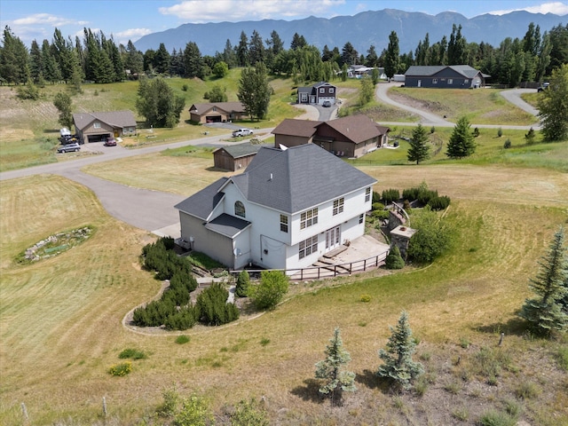 54 Bluebird Dr, Kalispell, MT 59901 - view from above of property with a mountain backdrop
