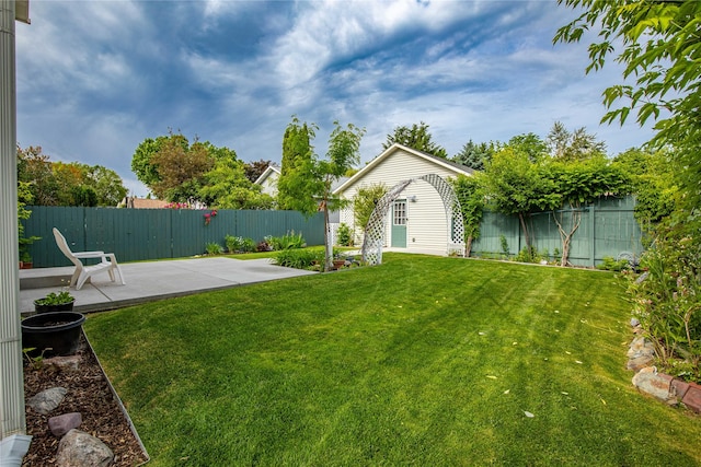 603 Luella Ln, Missoula, MT 59801 - fenced backyard featuring a patio area