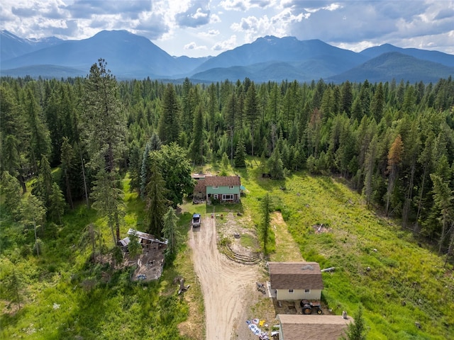 38534 US Highway 2, Libby, MT 59923 - drone / aerial view of mountains and a forest