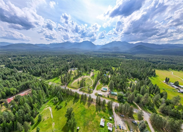 38534 US Highway 2, Libby, MT 59923 - drone / aerial view of a forest and a mountainous background