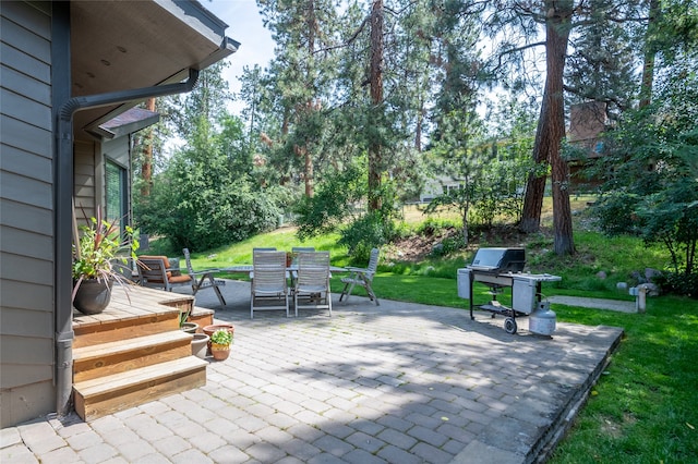 4280 Fox Farm Rd, Missoula, MT 59802 - view of patio / terrace with outdoor dining space and a grill