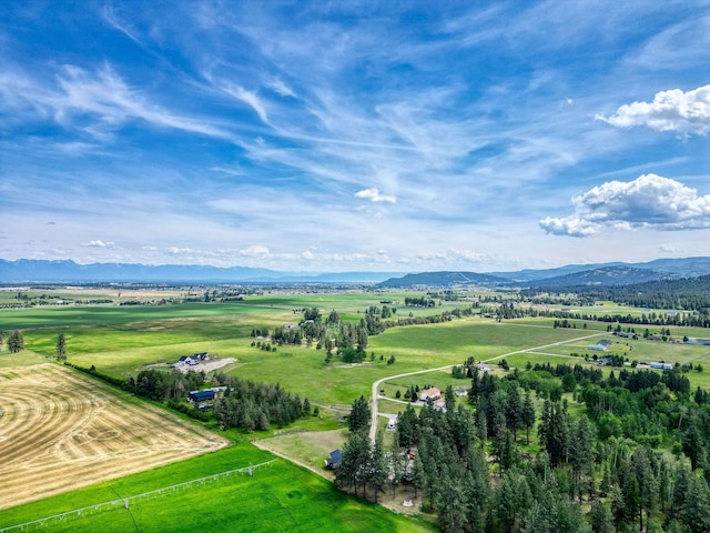 378 Last Best Pl, Kalispell, MT 59901 - aerial view of sparsely populated area featuring a mountain backdrop