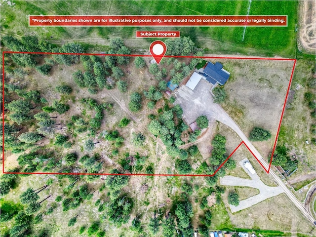 378 Last Best Pl, Kalispell, MT 59901 - aerial view of property's location featuring property parcel outlined