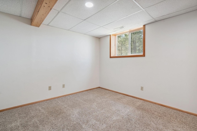 378 Last Best Pl, Kalispell, MT 59901 - below grade area with carpet floors and a drop ceiling