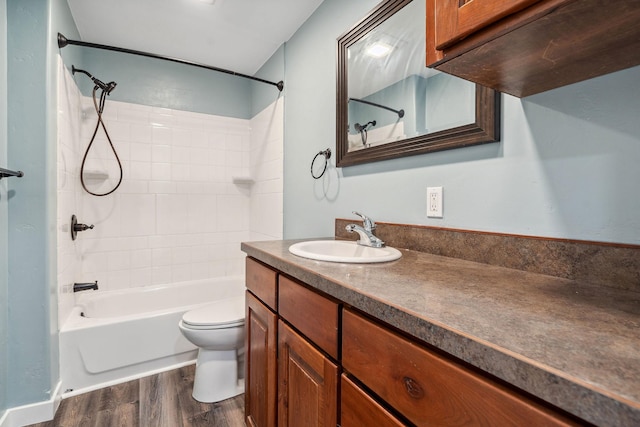 378 Last Best Pl, Kalispell, MT 59901 - full bath featuring wood finished floors, bathing tub / shower combination, and vanity