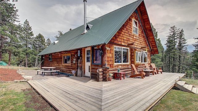 18998 Oris Ln, Florence, MT 59833 - view of wooden terrace