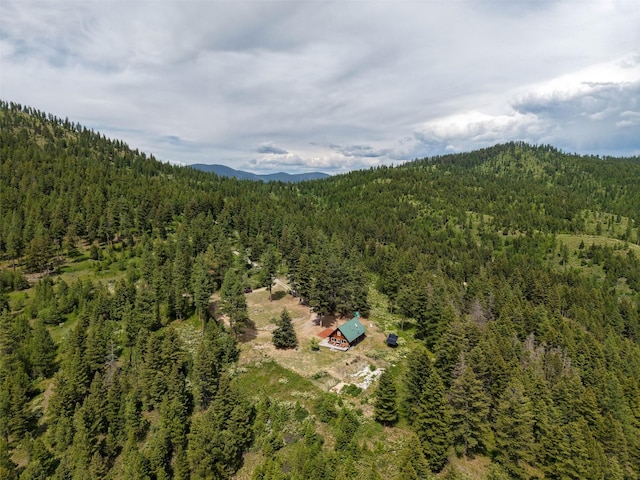 18998 Oris Ln, Florence, MT 59833 - drone / aerial view of a heavily wooded area and mountains