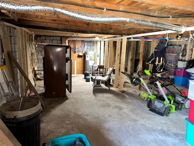 34 E Summit St, Butte, MT 59701 - unfinished basement with electric water heater