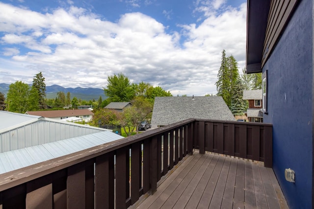 443 Karrow Ave, Whitefish, MT 59937 - deck featuring a mountain view
