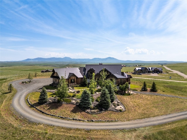 155 Peacemaker Rdg, Belt, MT 59412 - view from above of property featuring a mountainous background