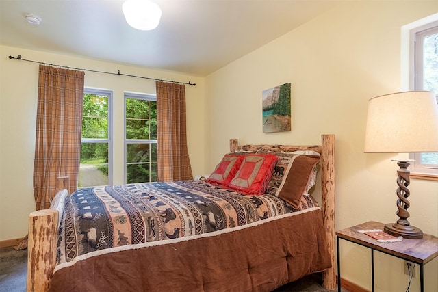 983 Lake Dr, Columbia Falls, MT 59912 - carpeted bedroom with multiple windows