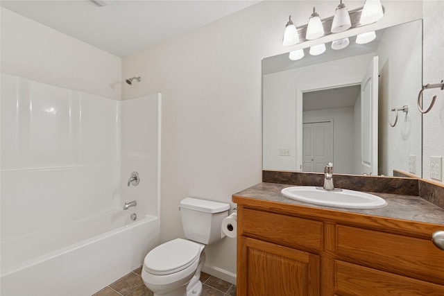 209 E Nicklaus Ave, Kalispell, MT 59901 - bathroom featuring bathing tub / shower combination, vanity, and tile patterned floors