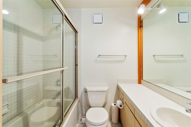 100 Deep Bay Dr, Lakeside, MT 59922 - full bathroom with vanity and shower / bath combination with glass door