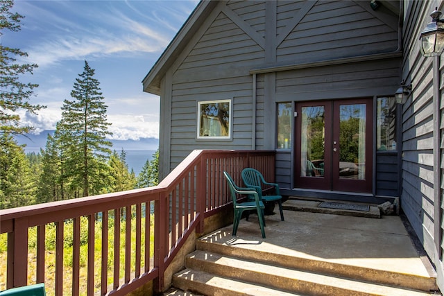 100 Deep Bay Dr, Lakeside, MT 59922 - wooden deck featuring french doors