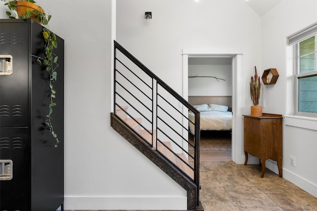 5014 Eastside Hwy, Stevensville, MT 59870 - staircase featuring baseboards