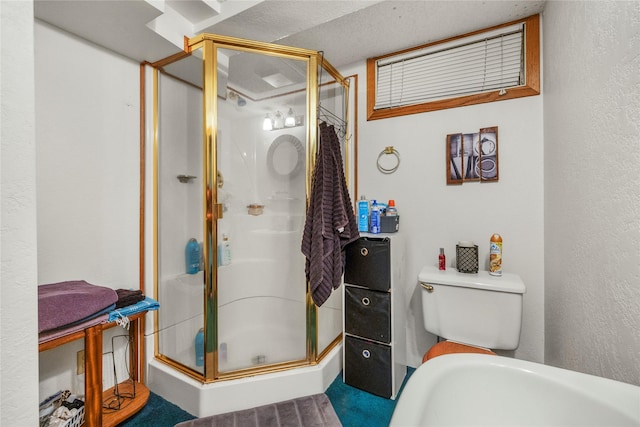 305 S Dell Dr, Havre, MT 59501 - full bath with a stall shower and a textured wall