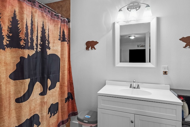 9 Blue Stem Way, Three Forks, MT 59752 - bathroom with vanity and a shower with shower curtain