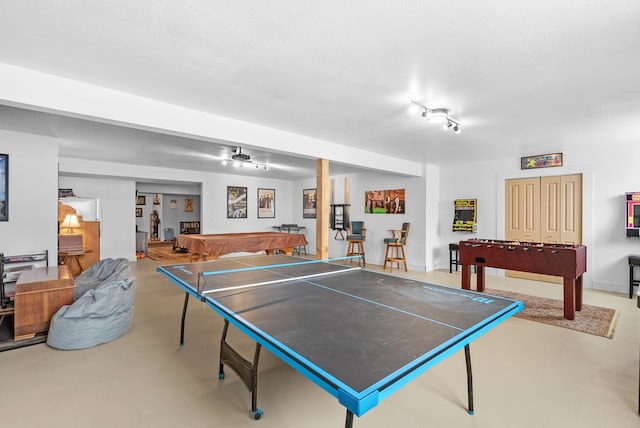 9 Blue Stem Way, Three Forks, MT 59752 - playroom with pool table and concrete floors