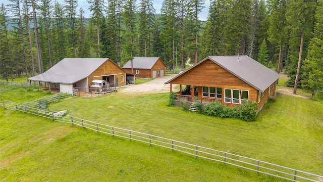 6611 Packer Creek Rd, Haugan, MT 59842 - view from above of property featuring a forest
