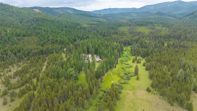 6611 Packer Creek Rd, Haugan, MT 59842 - bird's eye view of a heavily wooded area and mountains