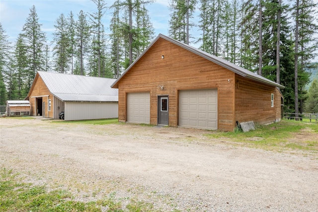 6611 Packer Creek Rd, Haugan, MT 59842 - view of detached garage