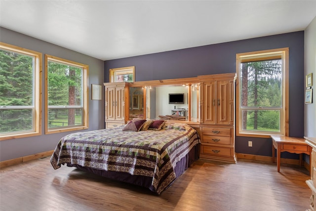 6611 Packer Creek Rd, Haugan, MT 59842 - bedroom featuring light wood-style flooring
