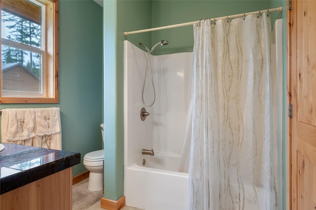 6611 Packer Creek Rd, Haugan, MT 59842 - full bathroom featuring vanity and shower / bath combo with shower curtain