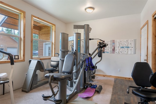 6611 Packer Creek Rd, Haugan, MT 59842 - exercise area with baseboards