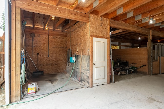 6611 Packer Creek Rd, Haugan, MT 59842 - miscellaneous room with concrete floors