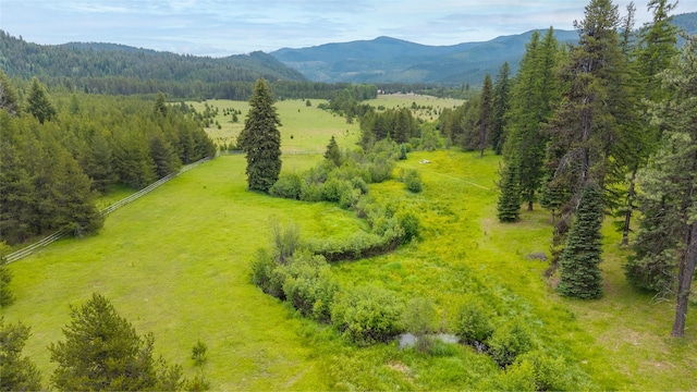 6611 Packer Creek Rd, Haugan, MT 59842 - aerial view of sparsely populated area with mountains