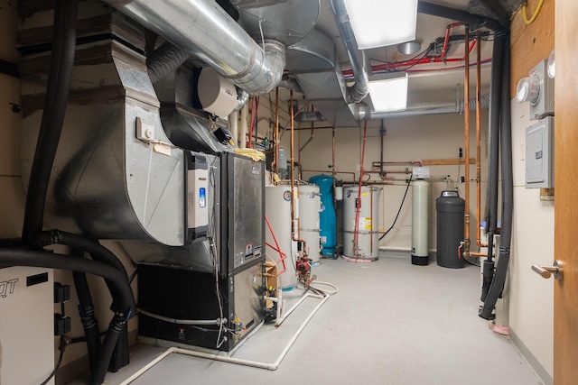 6601 Russian Joe Rd, Missoula, MT 59802 - utility room featuring strapped water heater and electric panel