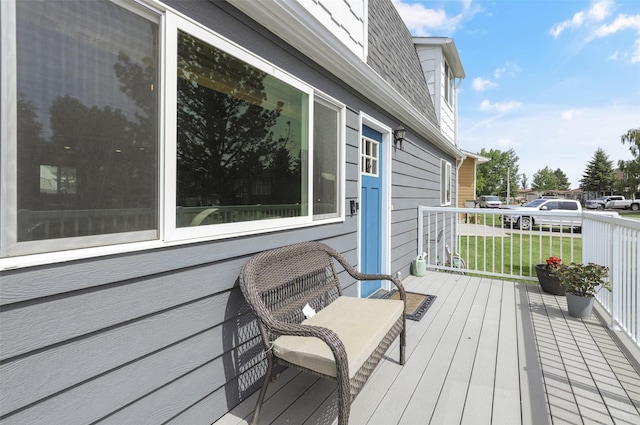 704 43rd St N, Great Falls, MT 59405 - deck with a lawn