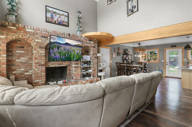 704 43rd St N, Great Falls, MT 59405 - living area with dark wood finished floors