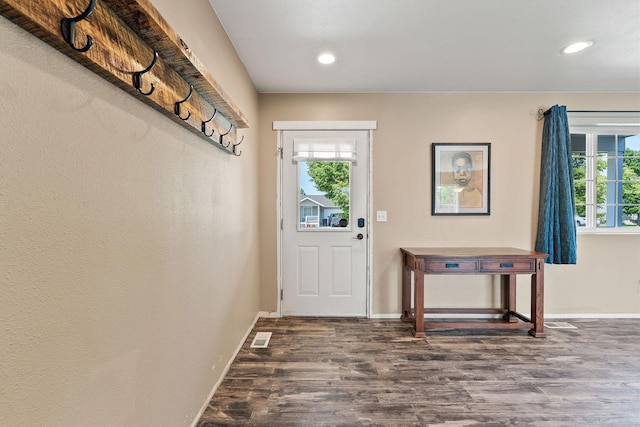 2150 Teal Dr, Kalispell, MT 59901 - entrance foyer featuring wood finished floors and recessed lighting
