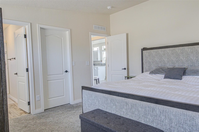 5610 Hauser Damn Rd, Helena, MT 59602 - bedroom featuring vaulted ceiling and light carpet