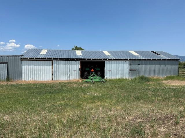 30 Kolbeck Ln, Hall, MT 59837 - view of pole building featuring a lawn