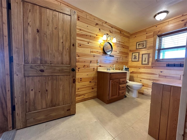 30 Kolbeck Ln, Hall, MT 59837 - bathroom with vanity and wooden walls