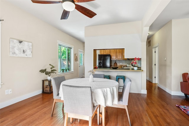 915 3rd St, Missoula, MT 59802 - dining area featuring ceiling fan and wood finished floors