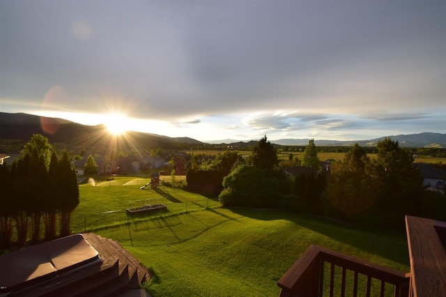 3640 Jack Dr, Missoula, MT 59803 - view of grassy yard with a mountain view