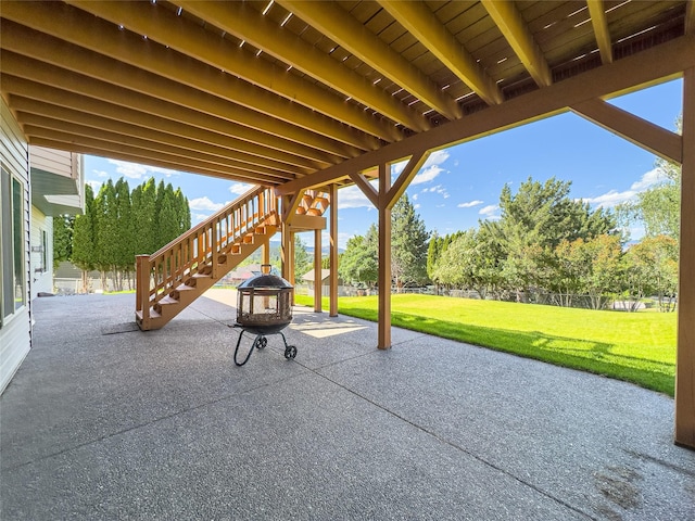 3640 Jack Dr, Missoula, MT 59803 - view of patio / terrace featuring stairs