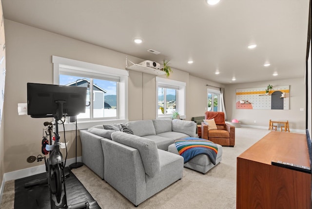 7070 Max Dr, Missoula, MT 59803 - living area featuring recessed lighting and light carpet