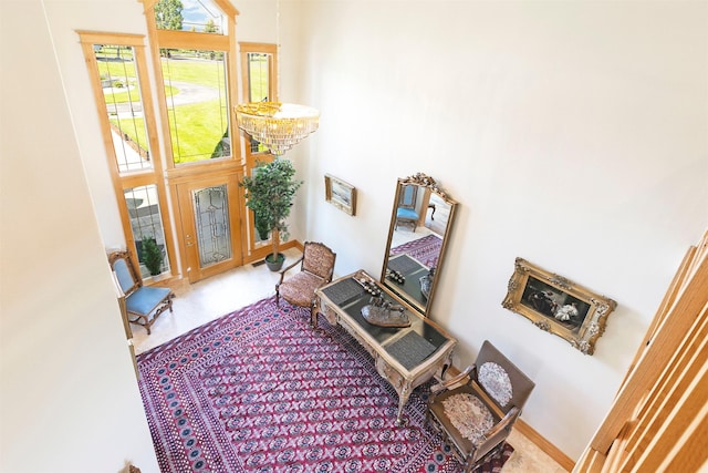 424 Saddle Ridge Rd, Hamilton, MT 59840 - entrance foyer featuring a high ceiling