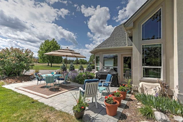424 Saddle Ridge Rd, Hamilton, MT 59840 - view of patio / terrace with outdoor dining space